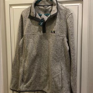 New with tags L.L. Bean pull over in grey!